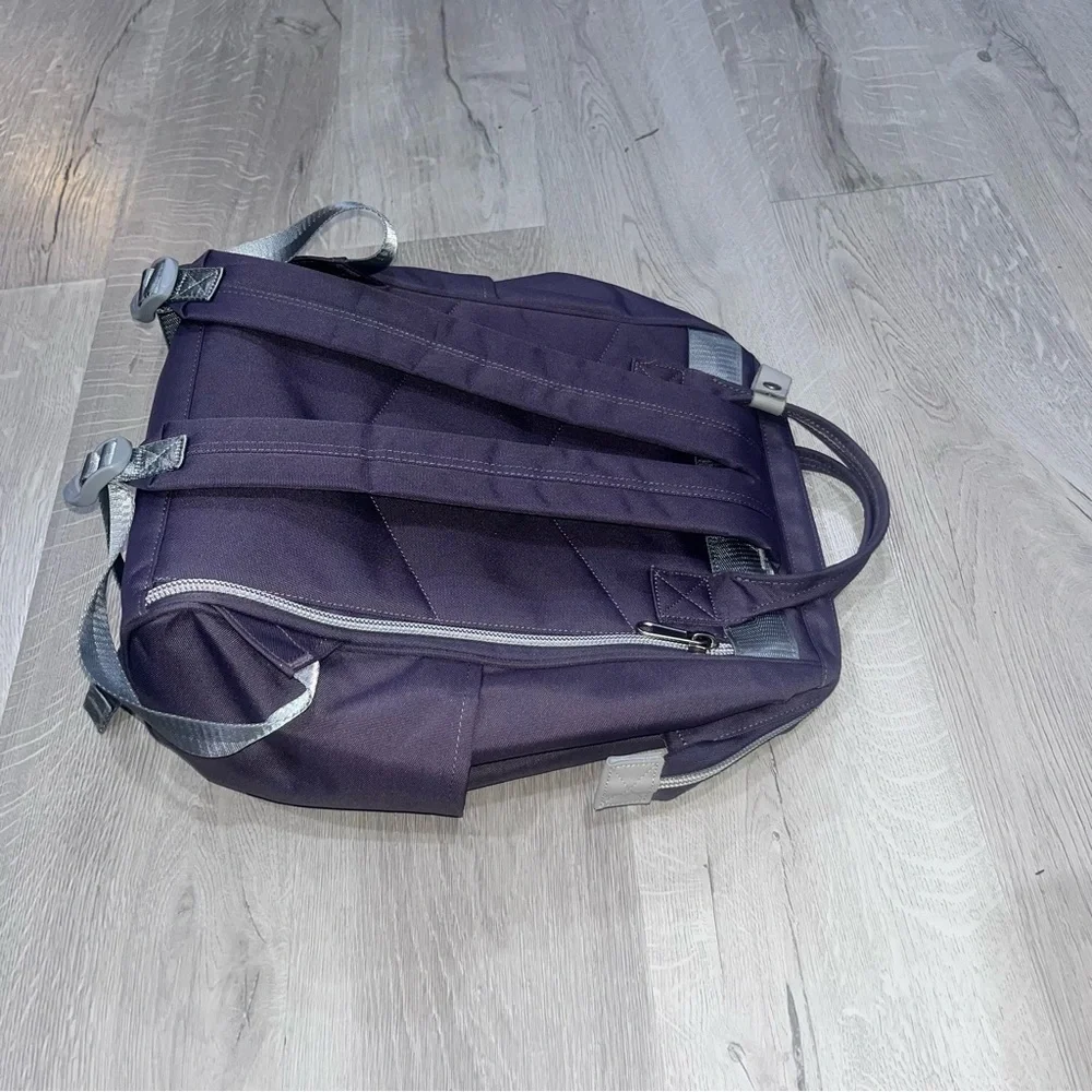 HIMAWARI-Modern Purple Backpack with Padded Straps and Multiple Compartments
